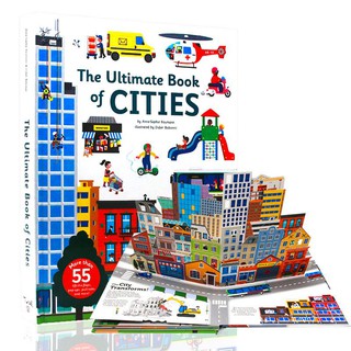 พร้อมส่ง The Ultimate Book of Cities หนังสือภาษาอังกฤษ lift the flap,pop up,push and pull usborne