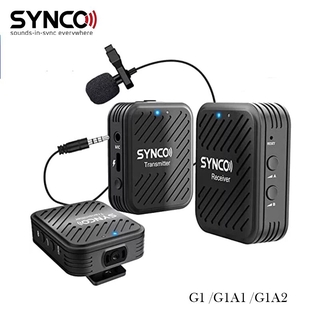 Synco G1(A2) 2.4GHz-ไมโครโฟนไร้สายระบบเข้ากันที่ระบบกับสมาร์ทโฟน, แล็ปท็อป, กล้อง DSLR, กล้องบันทึกวิดีโอ