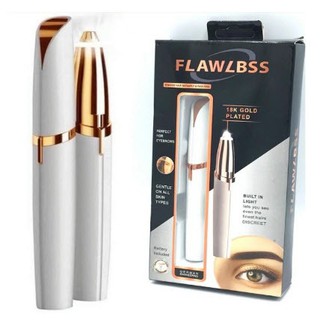 [ร้านไทยชัวร์!]FLAWLฺBSSกล่องยาวคละสี Brows removes haip instantly & pen ปากกากันคิ้ว(ไฟฟ้า) ใช้ถ่านอัลคาไลน์ AAAx1 ก้อน