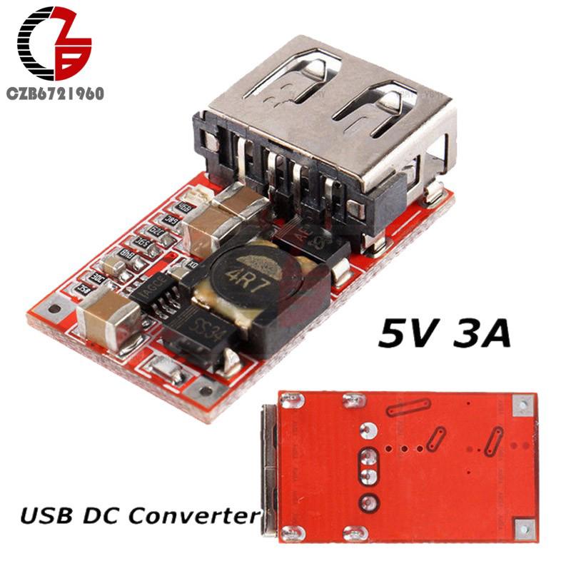 DC 6-24V 12V/24V to 5V 3A CAR USB Charger Module DC Buck step down Converter 5v power supply module