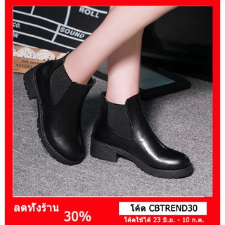 ใช้โค้ด CBTREND30 ลดเลย 30% ลดสูงสุดถึง 60บาท รองเท้าส้นสูงของผู้หญิงรองเท้าบูท Martin Boots Snow Boots (1)