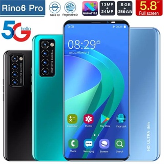 [COD] 0PP0 Rino6 5G โทรศัพท์ราคถูก 8+256GB โทรศัพท์ มือถือราคาถูกๆ HD มือถือ สมาร์ทโฟน Android Mobile Phones ไทยสองซิม😍