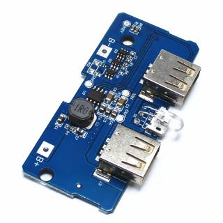 3.7 V to 5v 2A Dual Micro USB Boost Step Up Power Supply DIY 18650 Lithium Battery Charger Board Kit