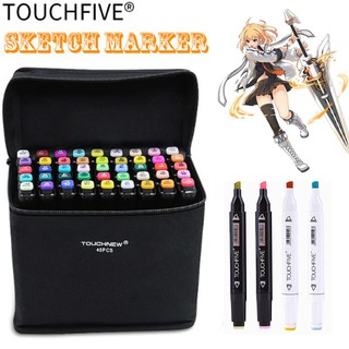TouchFive ชุดปากกาสีมาร์คเกอร์ ตกแต่งงานศิลปะ 30 36 40 สี