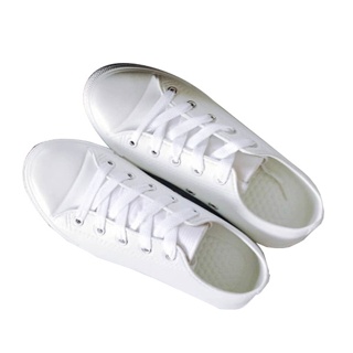 รองเท้าผ้าใบยาง เนื้อEVA TK1601 กันน้ำ สีดำ/สีขาว