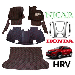NJCAR CAR MAT พรมปูรถยนต์ 6D ฮอนด้า Honda HRV