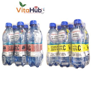 อควาวิตซ์ น้ำดื่มวิตามินซี และบีรวม 320มล. แพค 6 ขวด AQUA VITZ Vitamin Water