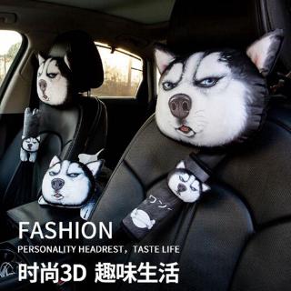 3D Cartoon Funny Car Tissue Box/Head Pillow/Seat Belt Cover ,Neck/Waist/Shoulder Protection , Personality Auto Inner Decoration