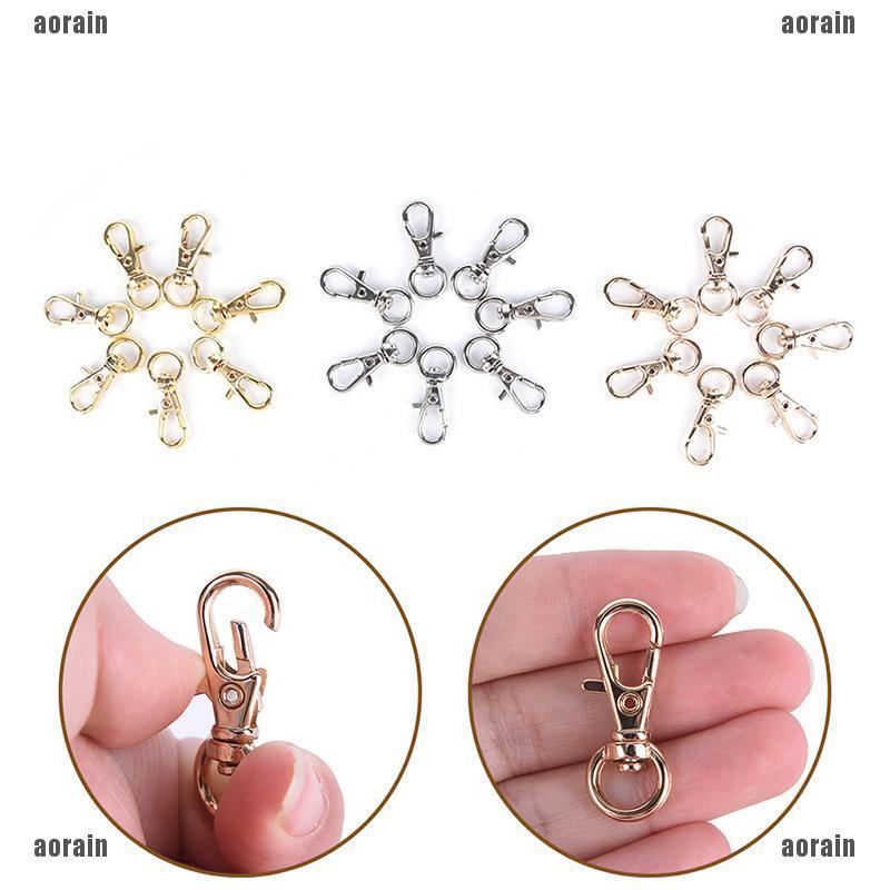 AG 10 Pcs HIgh Quality Accessories Women Bags Hook Lobster Clasps Key Chain Bag GL