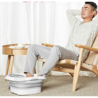 เครื่องสปาเท้า MI Mijia Leravan Foldable Footbath Foaming Massage Bucket Electric Heating Foot Bath-quicksale