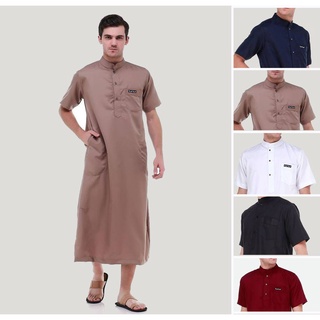 Mod BASIC เสื้อคลุม koko ชุดมุสลิม เสื้อผ้าผู้ชาย แฟชั่นล่าสุด เสื้อคลุมมุสลิม แขนสั้น วัสดุ Toyobo Premium Robe Saudi Men / pakistan Robe เสื้อคลุมมุสลิม ผู้ใหญ่ เสื้อคลุมผู้ชาย BASIC
