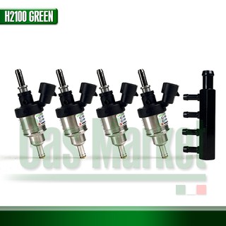 HANA H2100 GREEN 12V Injector Set 4 Cyl – Hose Type