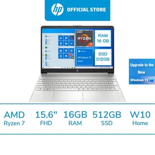 [ผ่อน 0%] HP Laptop 15s-eq2067AU / Ryzen 7-5700U/ Ram 16GB/ SSD 512GB /Win10 home
