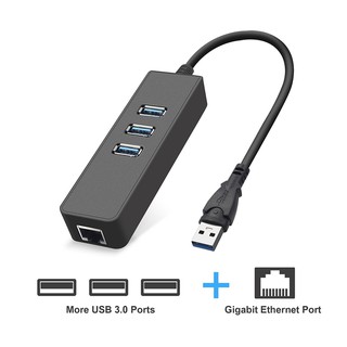 สายแปลงusb lan 3.0 to RJ45 Gigabit Ethernet มีhub usb
