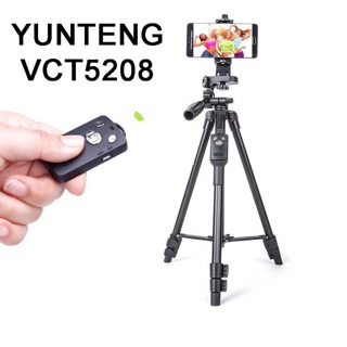 YUNTENG- 5208ชุด ขาตั้งกล้อง พร้อมรีโมทบลูทูธ รุ่น VCT-5208ของแท้100%