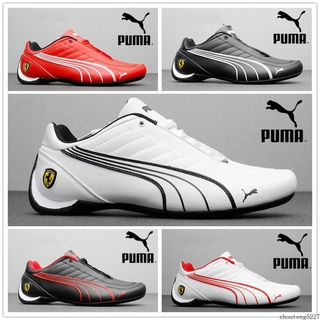 Ferrari Puma รองเท้าผ้าใบลําลอง สําหรับผู้ชาย ผู้หญิง สีขาว สีดำ 5 สี