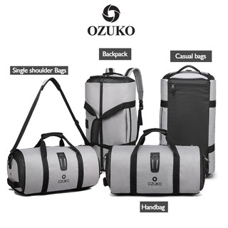 OZUKO กระเป๋าสะพายไหล่ กระเป๋าเดินทาง ใส่รองเท้า กระเป๋าใส่สูท กระเป๋าเตรียมประชุมสัมนา ความจุมาก กันน้ำ