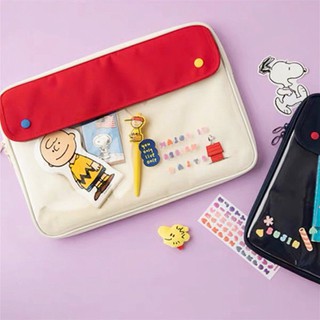 กระเป๋าแล็ปท็อปสตรีแบบใสลายการ์ตูน Snoopy pro13 / 16 Liner 37ซม. 43ซม. 50ซม.