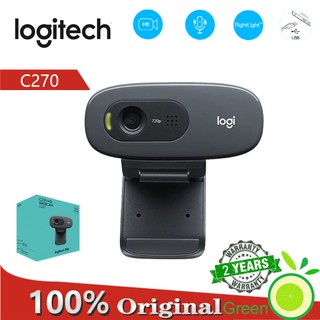 Logitech C270 Hd กล้องวิดีโอ 720P ไมโคร Usb 2.0 สำหรับแล็ปท็อป ของแท้