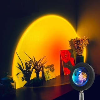 【พร้อมส่ง】โคมไฟโปรเจคเตอร์ RGB LED ไฟโรเซ่ สีรุ้ง พระอาทิตย์ตกไฟแต่งห้องเกาหลีไฟพระอาทิตย์ตก / ไฟพระอาทิตย์ตก / ไฟสายรุ้ง / ไฟดวงอาทิตย์
