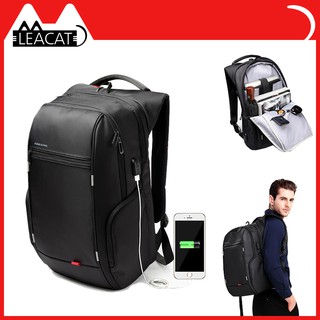 🔥พร้อมสต็อก🔥【 Leacat 】 แล็ปท็อปกระเป๋าเป้สะพายหลังไนลอนกันน้ำป้องกันการโจรกรรมความจุขนาดใหญ่ USB ชาร์จเมืองยอดกระเป๋าเดินทางกระเป๋าเป้สะพายหลังสำหรับผู้ชาย