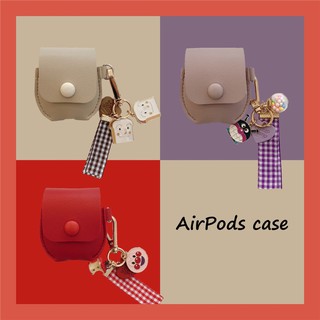 สินค้าใหม่ Iphone Apple AirPods ซองหนังการ์ตูน / หูฟัง Apple AirPods ซิลิโคนสายหูฟังซิลิโคนฟรี