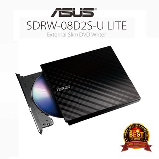 [ลด 59.-โค้ด SMARTSE99] Asus External Slim DVD Drive รุ่น SDRW-08D2S-U LITE - Black