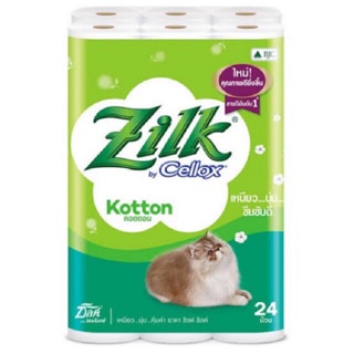 กระดาษทิชชู่ คอตตอน Zilk (แพ็ค24ม้วน)