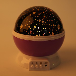 โคมไฟโปรเจคเตอร์ LED รูปกลุมดาวค่ำคืน หมุนได้