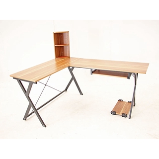 Working Desk โต๊ะทำงาน โต๊ะคอม แนว modern, indy, loft, minimal DIY แบบเข้ามุม 230x48x72.5cm FNT-03