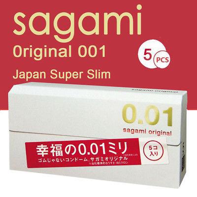 Sagami Original 0.01 Ultra Thin Condom 5pcs ซากามิ ออริจินัล ถุงยางอนามัยบางพิเศษ 0.01