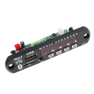 Bluetooth USB MP3 Power Supply FM Radio MP3 Decoder Board DC 12V Audio Module