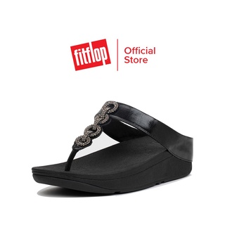 FITFLOP รองเท้าลำลองผู้หญิง FINO SPARKLE รุ่น CC6-090 สี BLACK รองเท้าผู้หญิง