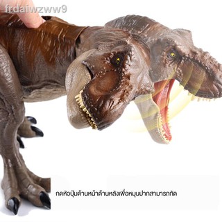 ของเล่นเด็กแรกเกิด♚✎Mattel Jurassic World 2 Tyrannosaurus Rex Sound Effects ขนาดใหญ่ไดโนเสาร์แบบเคลื่อนย้ายได้ของเล่นเด