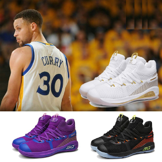 NBA Stephen Curry 6 Basketball shoes Size:37-45 รองเท้าบาสเก็ตบอลมืออาชีพ รองเท้าบาสเก็ตบอลชาย/หญิง รองเท้ากีฬา
