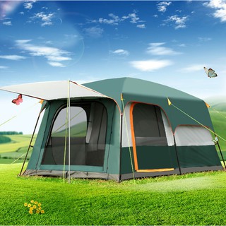 【พร้อมส่งจากไทย】เต็นท 8-10 people tent เต็นท์กันน้ำขนาดใหญ่สำหรับpacnicขนาดใหญ่พอสำหรับทั้งครอบครัว