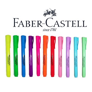 Faber Castell ปากกา เน้นข้อความ ไฮไลท์ เฟเบอร์ สีสด สีพาสเทล FaberCastell Slim Highlighter