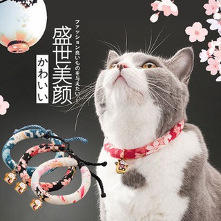 ☊☫♟ปลอกคอแมว กันแมลง เหา และแหวนหมัด กระดิ่งแมวแฮนด์เมดสไตล์ญี่ปุ่นพร้อมปลอกคอแบรนด์แมว อุปกรณ์สำหรับสัตว์เลี้ยง