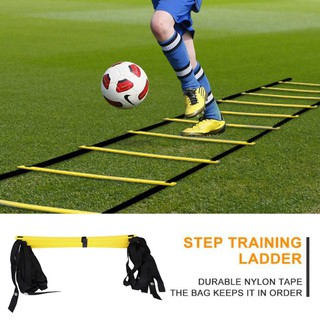 สายรัดความว่องไวบันไดสำหรับการฝึกความเร็วฟุตบอล 6M Agility Ladder for Soccer Speed Training Stairs