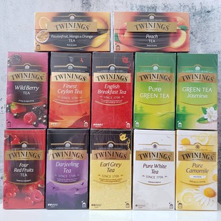 [Keto/Clean] ชา Twinings Tea ชาเขียว ชาดำ ชาเออร์เกรย์ ชาดาร์จีลิงค์