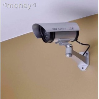 ❇◁money◁Gion - Dummy IR CCD Security Camera (Silver) กล้องหลอก (สำหรับติดหลอกโจรขโมย)