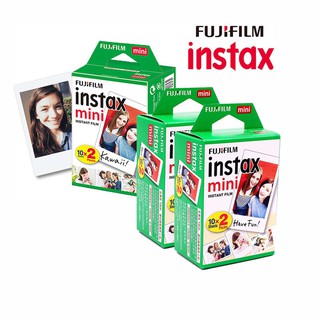 (ส่งฟรี)Instax Fuji ฟิล์ม โพลารอยด์ Polaroid Instax Mini Film Fuji ฟิล์มฟูจิ แพค 10 ใบ แพคคู่ 20 ใบ โพลาลอยหมดอายุ 2021