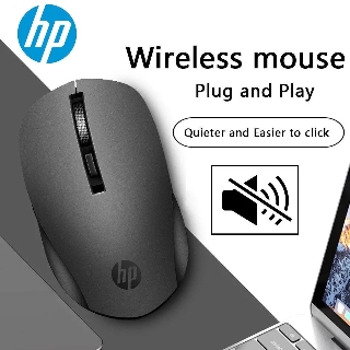 เมาส์ไร้สาย ไร้เสียงคลิก ประกันศูนย์ไทย Hot HP S1000 Silent Mouse USB Wireless Mouse 1600DPI USB