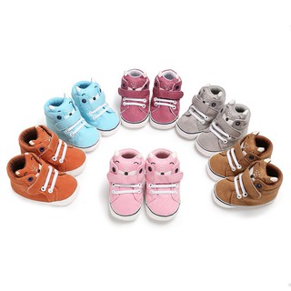 IU รองเท้าผ้าฝ้ายสำหรับเด็กทารก