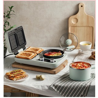 เครื่องทำอาหารเช้า 4 in 1 Bear sandwich machine breakfast waffle machine multi-functional toast