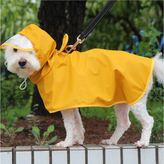 ♨℗ஐ[ผลิตภัณฑ์ใหม่] Puppy raincoat pet poncho full-inclusive belly protection Teddy Shiba Corgi special four-leggged wate
