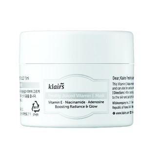 Dear Klairs : Freshly Juiced Vitamin E Mask - Miniature 15 ml