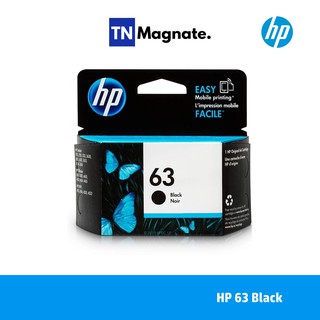 [หมึกพิมพ์อิงค์เจ็ท] HP 63 Black Original Ink Cartridge [F6U62AA] (สีดำ)