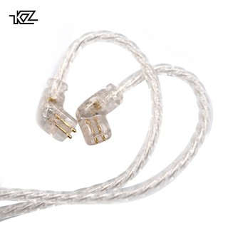 KZ zsn หูฟังสายเคเบิ้ล 2 Pin Gold-Plated Pin 0.75 มม. C for zsn silver upgrade cable