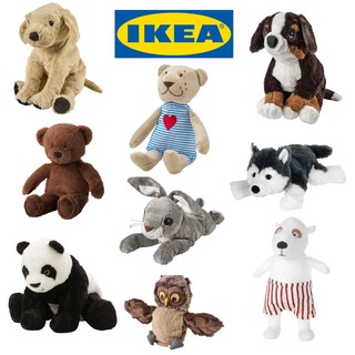 🔥ส่งทุกวัน🔥 ตุ๊กตานุ่มนิ่ม ของแท้ IKEA สำหรับเด็ก ตกแต่งห้อง ตุ๊กตาหมี ตุ๊กตาหมา ตุ๊กตาหมู ตุ๊กตาถุงมือ